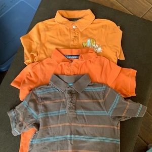 Three boys golf shirts